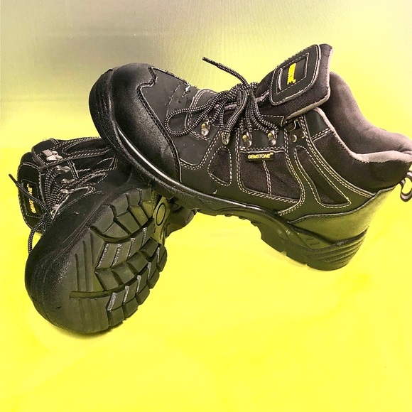 Gemstone black steel toe safety shoe size 11. - Picture 3 of 8
